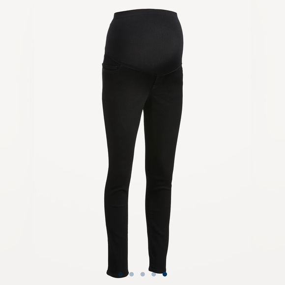 Maternity Old Navy Skinny Black Jeans 4 short/petite - Picture 2 of 4